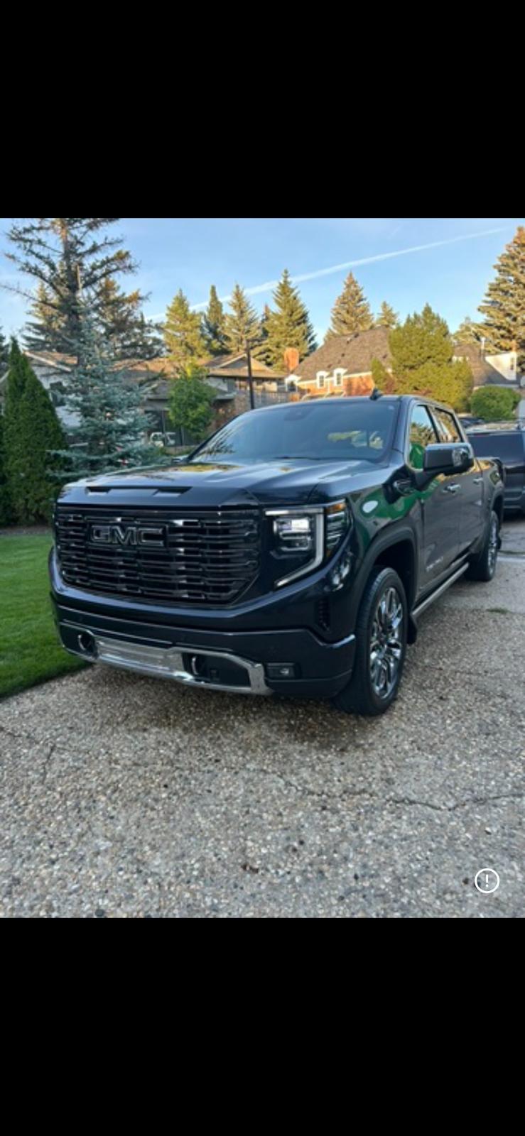 GMC Sierra truck exterior detail